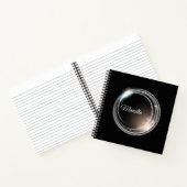 Carnet Cercle de lumière magique mystique avec texte pers (Intérieur)