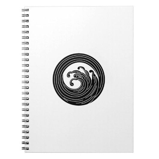 Carnet Cercle d'onde en forme de tourbillon (Devant)