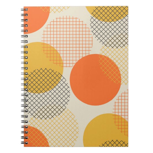 Carnet Cercle géométrique motif continu (Devant)