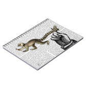 Carnet Cercle Lémur à bout sur doigt 2 (Côté gauche)