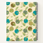 Carnet Cercles Abstraits et Feuilles Monogramme Rendez-vo (Dos)