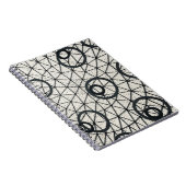 Carnet Cercles Abstraits noirs et blancs (Côté Droit)