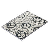 Carnet Cercles Abstraits noirs et blancs (Côté gauche)