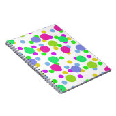 Carnet Cercles abstraits sans couture rond points confett (Côté Droit)