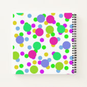 Carnet Cercles abstraits sans couture rond points confett (Dos)