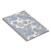 Carnet Cercles avec imprimé léopard gris et bleu (Côté Droit)