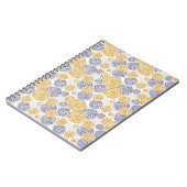 Carnet Cercles avec imprimé léopard jaune et bleu (Côté gauche)