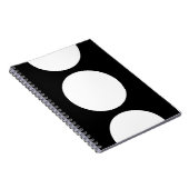 Carnet Cercles blancs sur noir (Côté Droit)