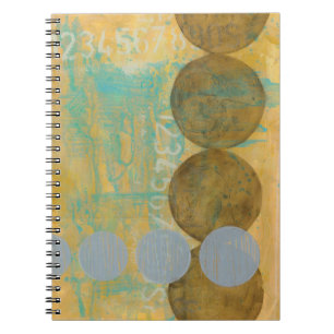 Carnet Cercles Brown et gris foncés avec des nombres