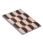 Carnet Cercles Brown géométriques Conception transparente (Côté Droit)