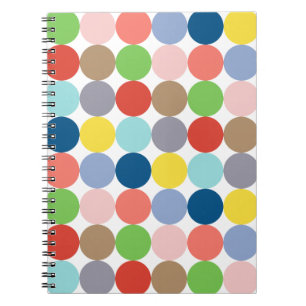 Carnet cercles colorés de couleur pastel...