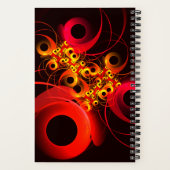 Carnet Cercles colorés Motif d'art Abstrait moderne #08 (Verso)