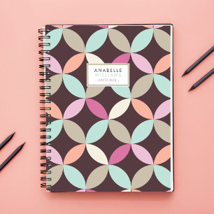 Carnet Cercles colorés Motif géométrique