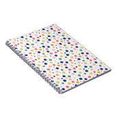 Carnet cercles colorés motifs mignons pois (Côté Droit)