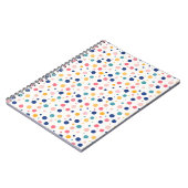 Carnet cercles colorés motifs mignons pois (Côté gauche)