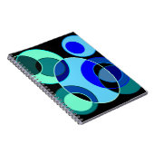 Carnet Cercles croisés bleus et verts (Côté Droit)
