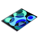 Carnet Cercles croisés bleus et verts (Côté gauche)