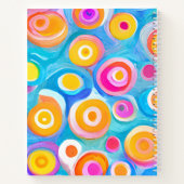 Carnet Cercles d'art Abstraits Couleurs vives NOM Esquiss (Dos)