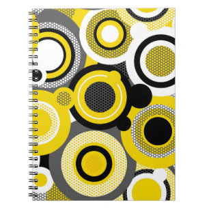 Carnet Cercles de couleur, texture géométrique abstraite