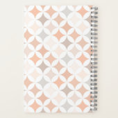 Carnet Cercles de diamant géométriques Tan (Verso)