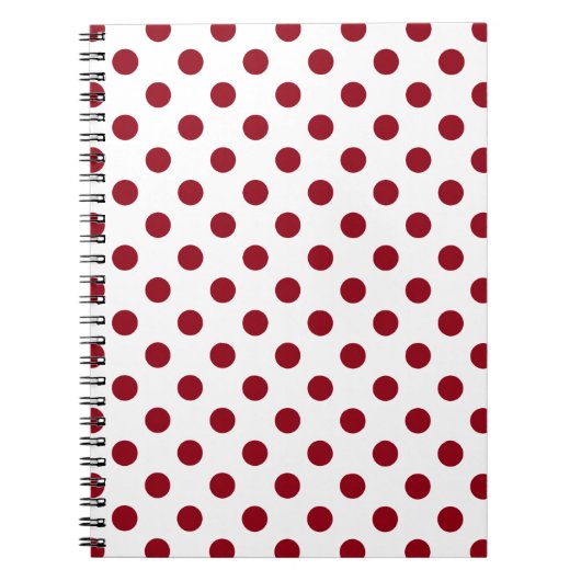 Carnet Cercles des Pois rouges de Crimson (Devant)