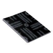 Carnet Cercles et lignes noirs et blancs (Côté Droit)