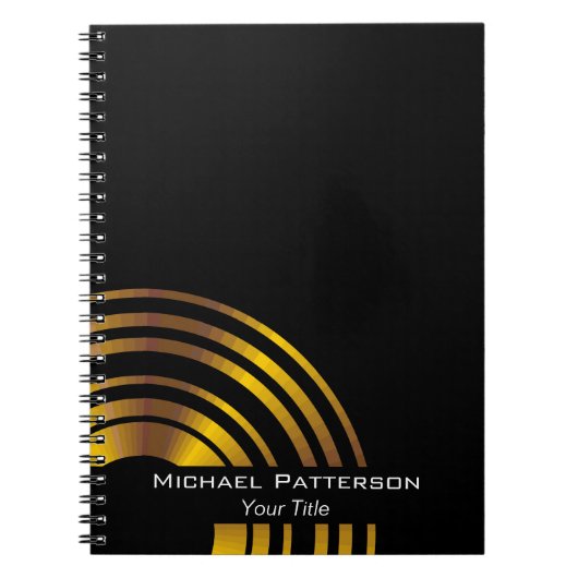 Carnet Cercles Exécutifs Modernes Professionnels Personna (Devant)