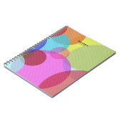 Carnet Cercles Géométriques Abstraits Colorés Personnalis (Côté gauche)