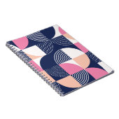 Carnet Cercles graphiques Vintage Motif sans couture (Côté Droit)