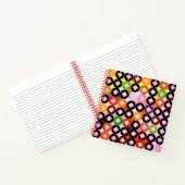 Carnet Cercles multicolores cool et trèfles roses (Intérieur)