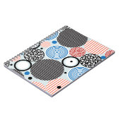 Carnet Cercles multicolores, design motif graphique. (Côté gauche)