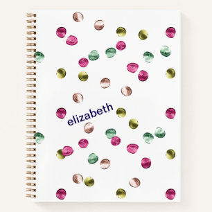 Carnet Cercles multicolores Pesonalisés
