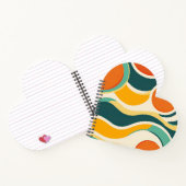 Carnet Cercles orange et flux de couleurs (Intérieur)