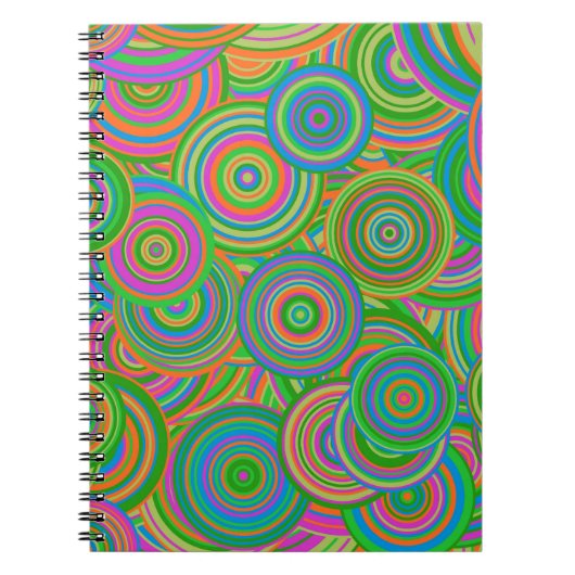 Carnet cercles rétro (Devant)