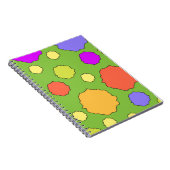 Carnet Cercles rétro funky colorés (Côté Droit)