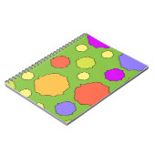 Carnet Cercles rétro funky colorés (Côté gauche)
