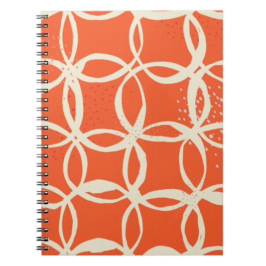 Carnet Cercles Sketchy Design tendance sans couture (Devant)