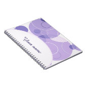 Carnet Cercles violets personnalisés (Côté Droit)