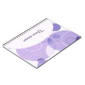 Carnet Cercles violets personnalisés (Côté gauche)