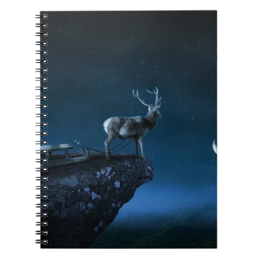 Carnet cerf au clair de lune (Devant)