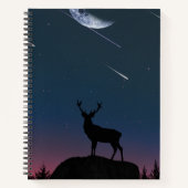 Carnet cerf au clair de lune (Devant)