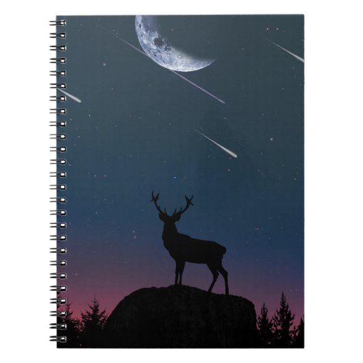 Carnet cerf au clair de lune (Devant)