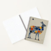 Carnet Cerf aux cercles colorés (Intérieur)