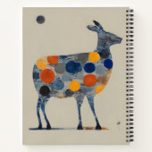 Carnet Cerf aux cercles colorés (Dos)