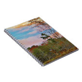 Carnet Cerf avec ciel bleu rose (Côté Droit)