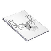 Carnet cerf, chasse aux cerfs, cerf muet, cerf de bébé, q (Côté Droit)