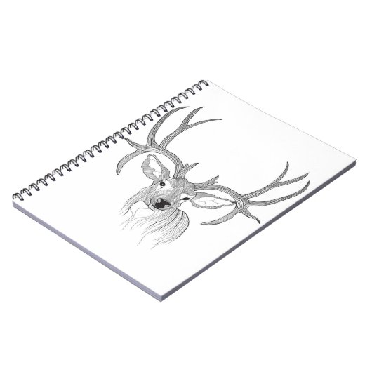 Carnet cerf, chasse aux cerfs, cerf muet, cerf de bébé, q (Côté gauche)