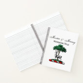 Carnet Cerf Daim devant un Arbre Emblème de Blason Crête (Intérieur)