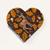 Carnet Cerf dans la forêt automnale 2 (Devant)