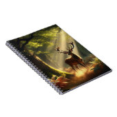 Carnet Cerf dans la forêt matinale (Côté Droit)